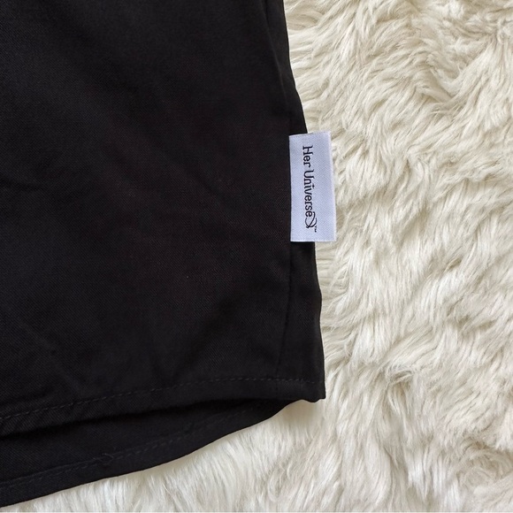 Disney Her Universe Top Hocus Pocus Tie Front Button Up Shirt XL NWT New - Picture 8 of 12